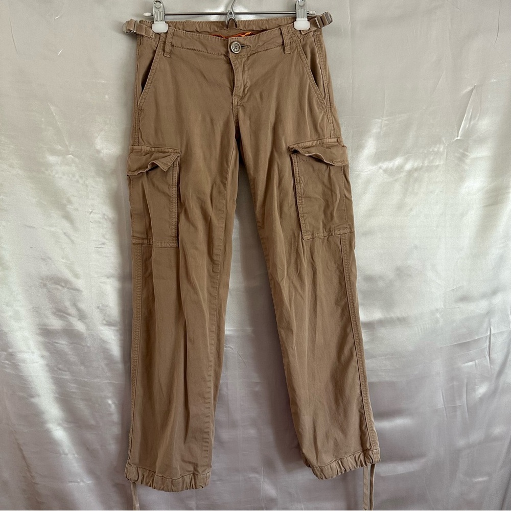 Tory Burch Tan Cargo Pants Womens Size 24 Low Rise